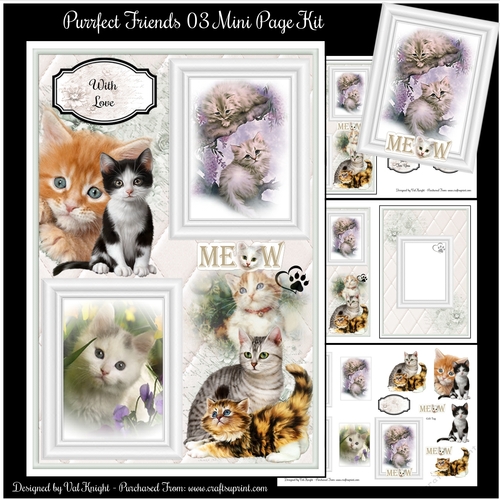 Purrfect Friends 03 Mini Page Kit 