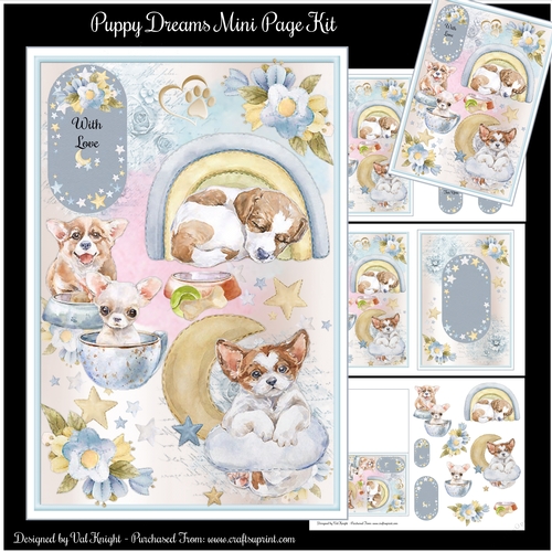 Puppy Dreams Mini Page Kit 