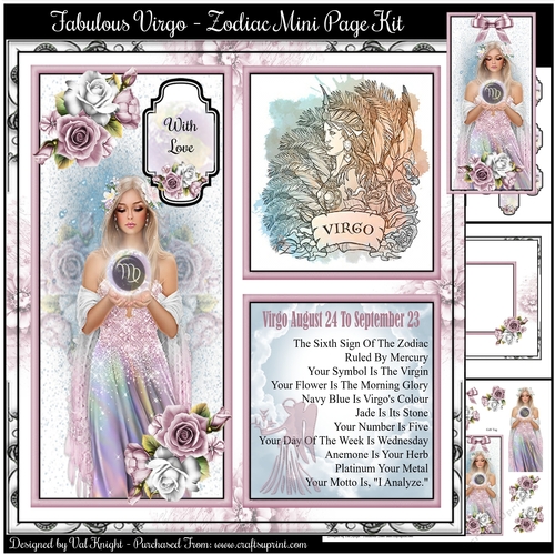 Fabulous Virgo - Zodiac Mini Page Kit