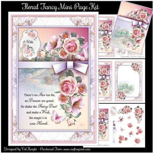 Floral Fancy Mini Page Kit