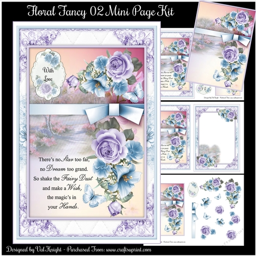 Floral Fancy 02 Mini Page Kit 