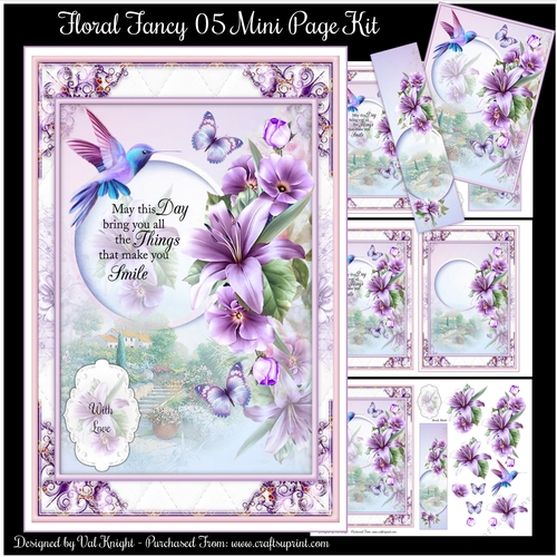 Floral Fancy 05 Mini Page Kit