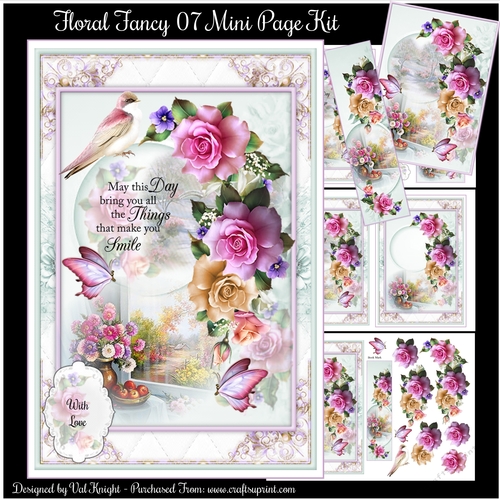 Floral Fancy 07 Mini Page Kit