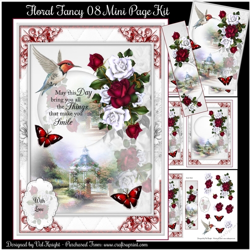 Floral Fancy 08 Mini Page Kit
