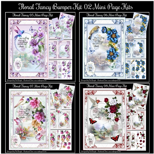 Floral Fancy Bumper Kit 02 Mini Page Kits