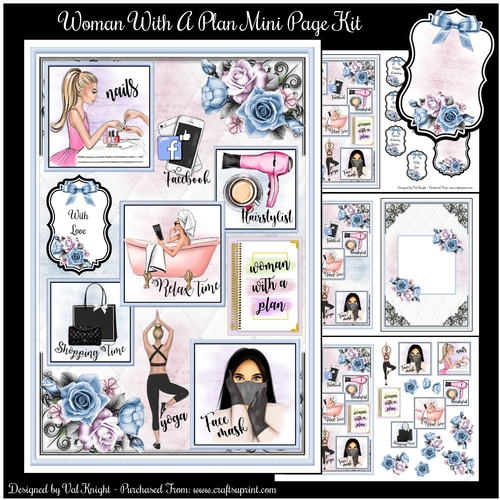 Woman With A Plan Mini Page Kit 