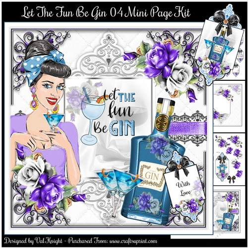 Let The Fun Be 04 Gin Mini Page Kit