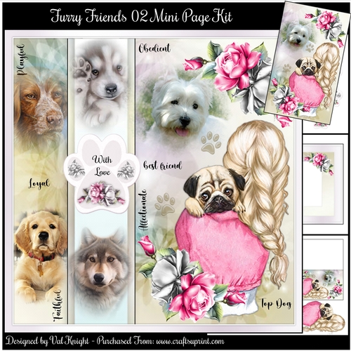 Furry Friends 02 Mini Page Kit