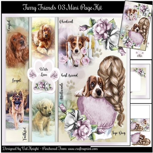Furry Friends 03 Mini Page Kit