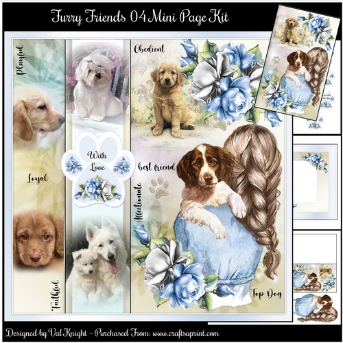 Furry Friends 04 Mini Page Kit