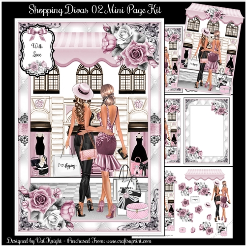 Shopping Divas 02 Mini Page Kit