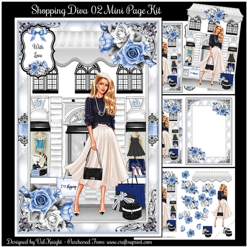 Shopping Diva 02 Mini Page Kit
