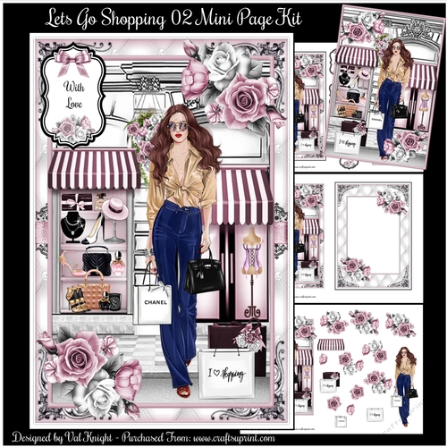 Lets Go Shopping 02 Mini Page Kit