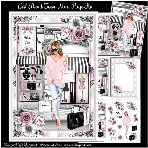 Girl About Town Mini Page Kit