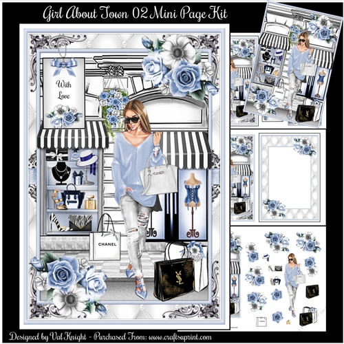 Girl About Town 02 Mini Page Kit