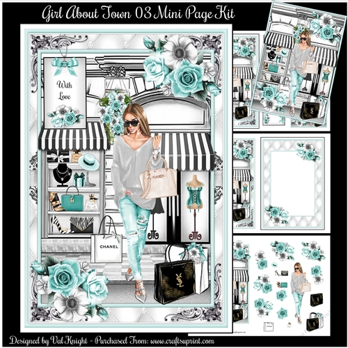 Girl About Town 03 Mini Page Kit