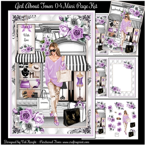 Girl About Town 04 Mini Page Kit
