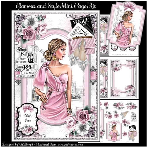 Glamour And Style Mini Page Kit