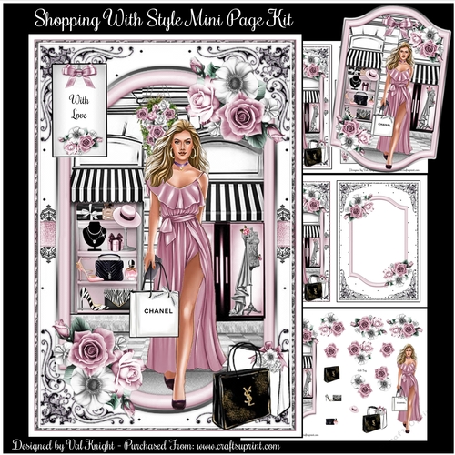 Shopping With Style Mini Page Kit