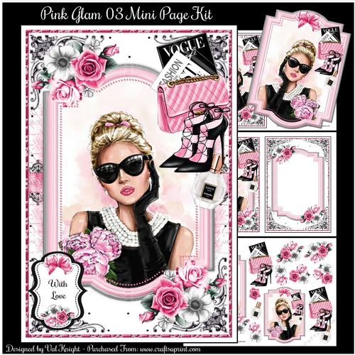 Pink Glam 03 Mini Page Kit