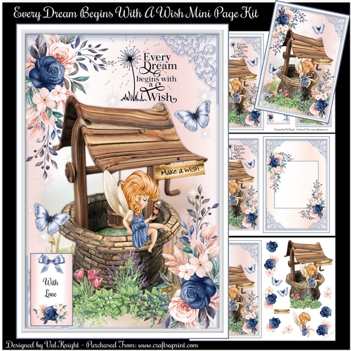 Every Dream Begins With A Wish Mini Page Kit
