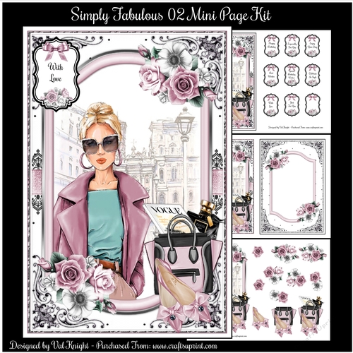 Simply Fabulous 02 Mini Page Kit