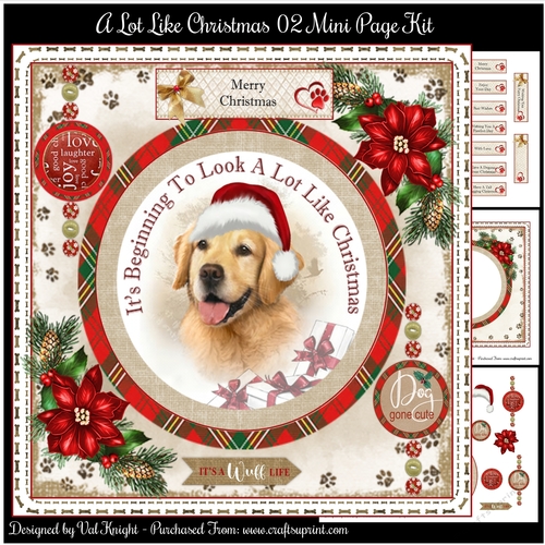 Its Beginning To Look A Lot Like Christmas 02 Mini Page Kit