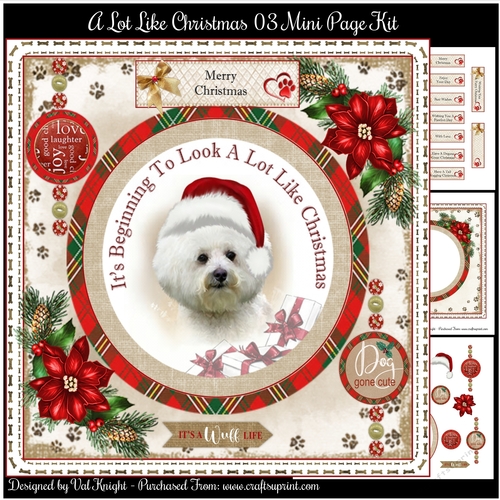 Its Beginning To Look A Lot Like Christmas 03 Mini Page Kit