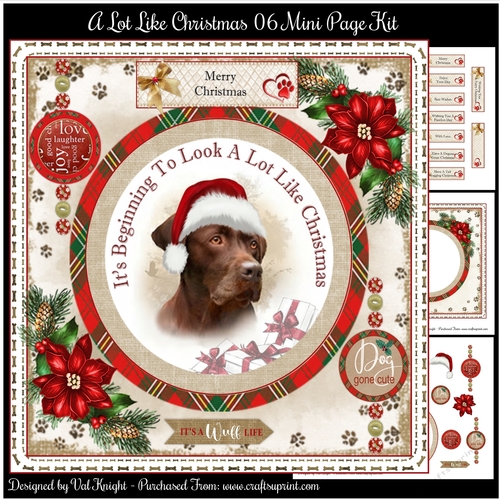 Its Beginning To Look A Lot Like Christmas 06 Mini Page Kit