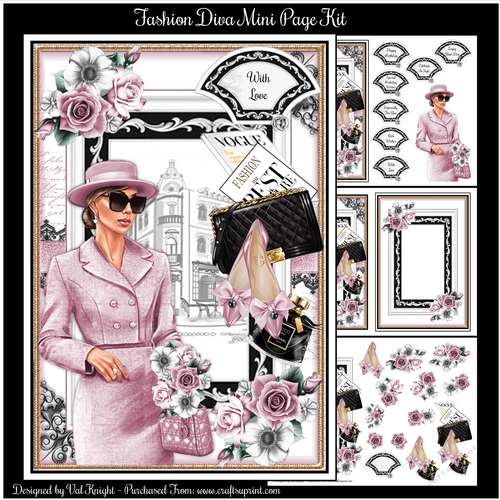 Fashion Diva Mini Page Kit