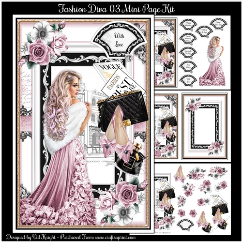 Fashion Diva 03 Mini Page Kit