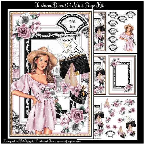 Fashion Diva 04 Mini Page Kit
