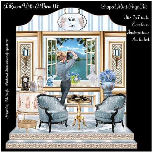 A Room With A View 02 Shaped, Mini Page Kit