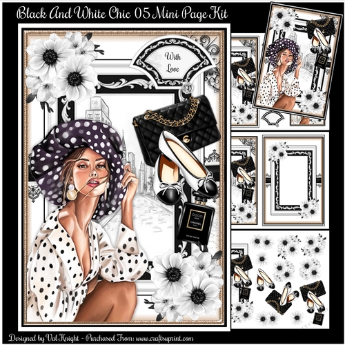 Black and White Chic 05 Mini Page Kit 