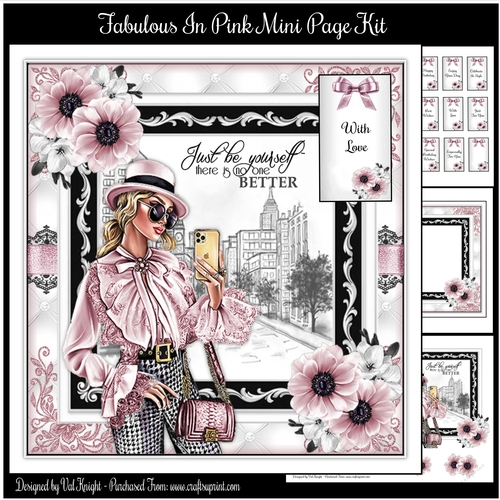 Fabulous In Pink Mini Page Kit 