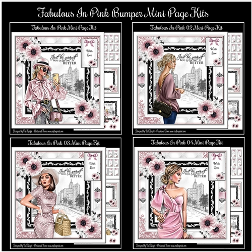 Fabulous In Pink Bumper Mini Page Kits