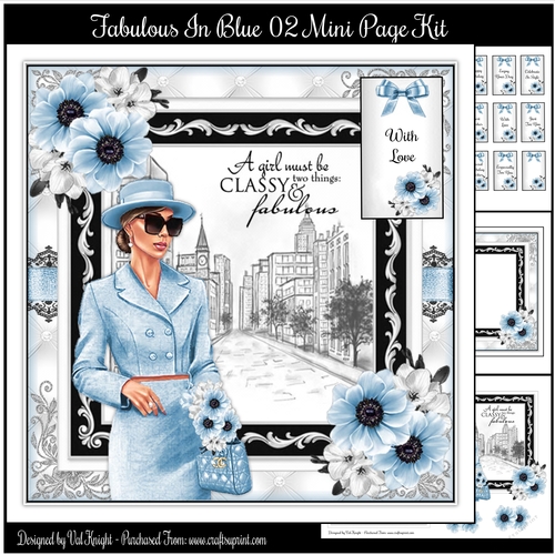 Fabulous In Blue 02 Mini Page Kit 