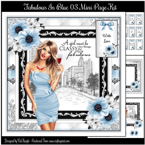 Fabulous In Blue 03 Mini Page Kit 