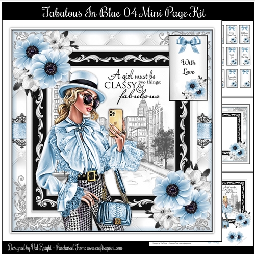 Fabulous In Blue 04 Mini Page Kit 