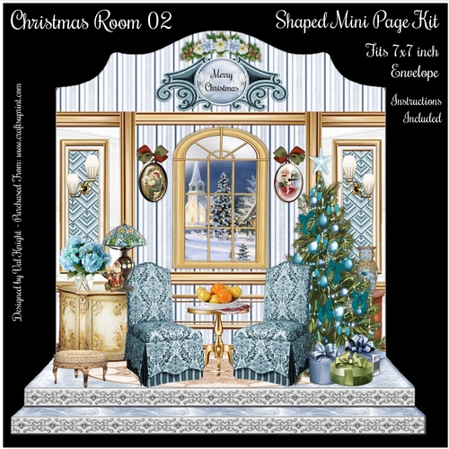 Christmas Room 02 Shaped Mini Page Kit 