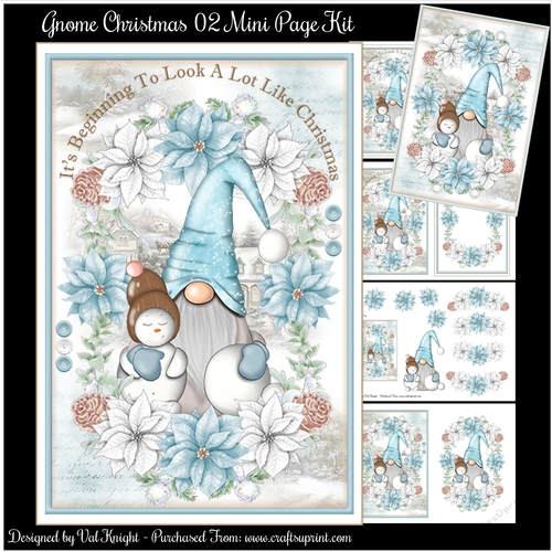 Gnome Christmas 02 Mini Page Kit