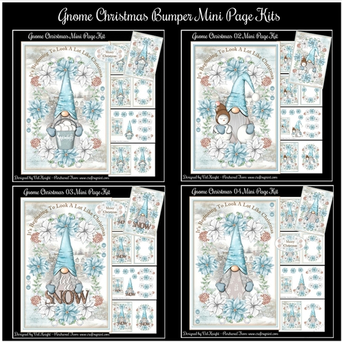 Gnome Christmas Bumper Mini Page Kits