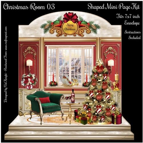 Christmas Room 03 Shaped Mini Page Kit 