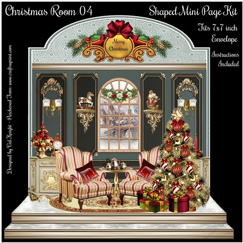 Christmas Room 04 Shaped Mini Page Kit