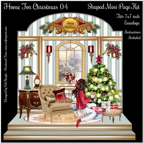 Home For Christmas 04 Shaped Mini Page Kit 
