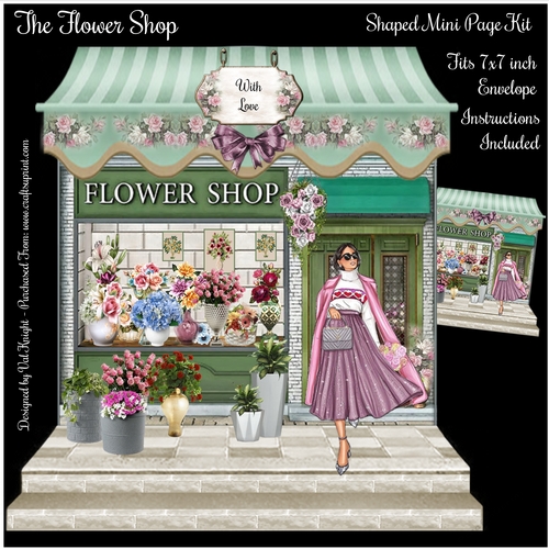 The Flower Shop Shaped Mini Page Kit