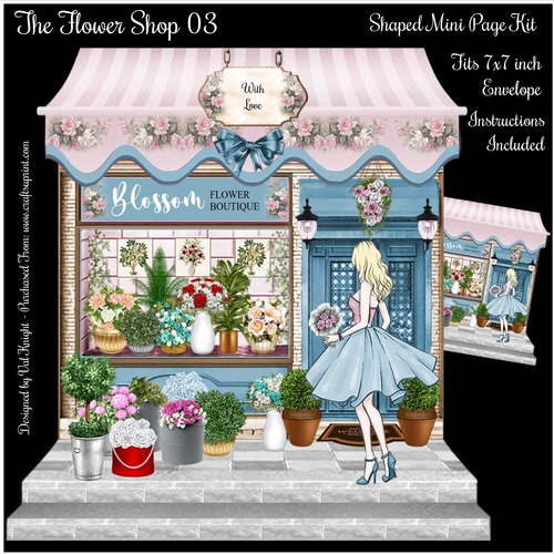 The Flower Shop 03 Shaped Mini Page Kit