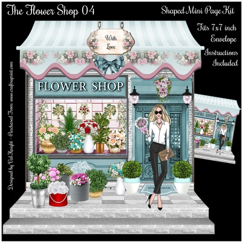 The Flower Shop 04 Shaped Mini Page Kit