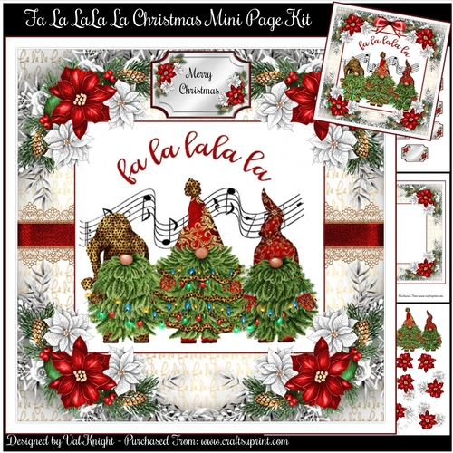 Fa La LaLa La Christmas Mini Page Kit