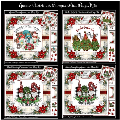 Gnome Christmas Bumper Mini Page Kits